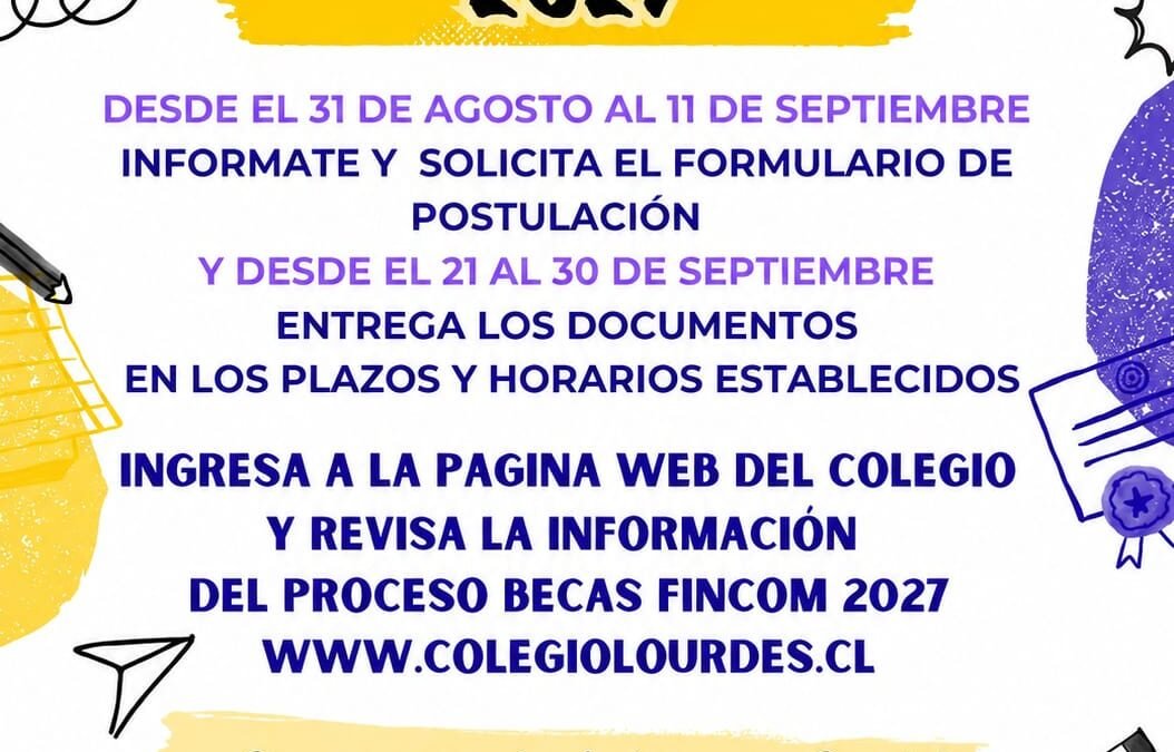 Difusión del Proceso Becas Fincom 2027
